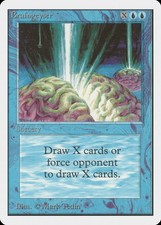 Braingeyser Unlimited NM Blue Rare Reserved List MAGIC MTG CARD ABUGames