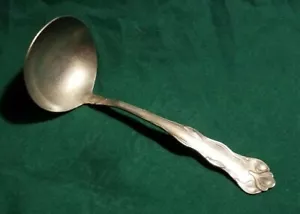 Cucchiaio da servizio vintage Cuevee argento garantito mestolo gravy da collezione 6,5" - Foto 1 di 12