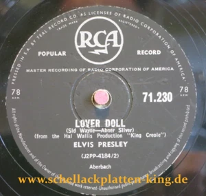 Elvis Presley 78 RPM / Lover Doll & New Orleans (36-1121) - Bild 1 von 3