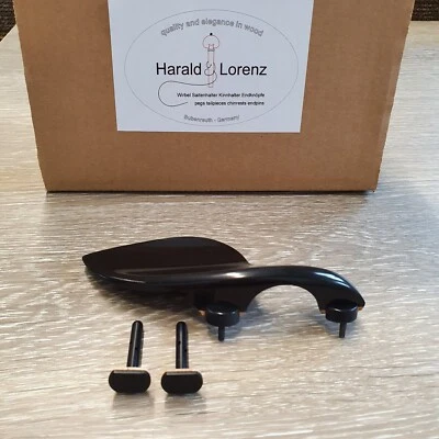 Porta mentoniera violino " Lorenz Bubenreuth " Guarneri ebano violino mentoniera ebano - Immagine 1 di 4