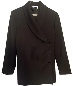 Women’s Chloe Black Side Buttons Coat Size 8. - Picture 1 of 11