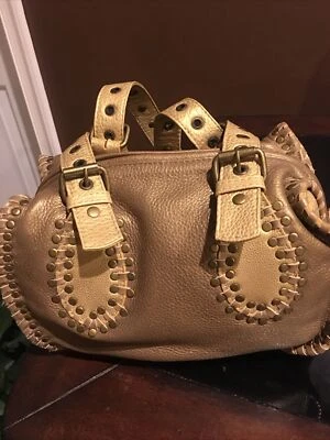 Fatto A Mano By Carlos Falchi - Gold Handbag - Image 1 of 4