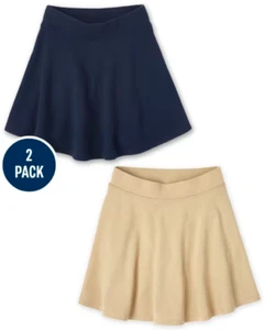 The Children’s Place Girls Uniform French Terry Skort 2-Pack Size XS/4 - Picture 1 of 1