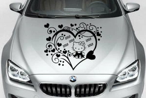 HELLO KITTY TRIBAL CUSTOM PERSONALIZE VINYL DECAL CAR TRUCK HOOD SIDE - Picture 1 of 8