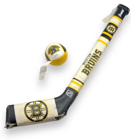 Franklin Sports NHL Boston Bruins Soft Hockey Puck Ball and Hockey Stick Cover