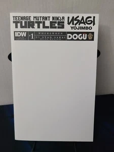 USAGI YOJIMBO TARTARUGHE NINJA #1 COPERTINA VUOTA VARIANTE 9,8 QUASI NUOVO RICEVILO FIRMATO / ARTE - Foto 1 di 10