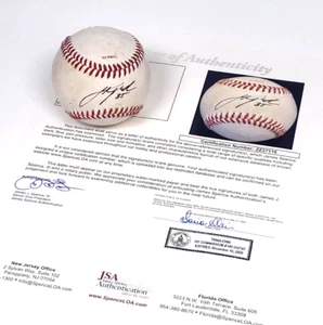 Justin Verlander Auto Signed Baseball JSA COA W Letter Jersey Number Autographed - Picture 1 of 14