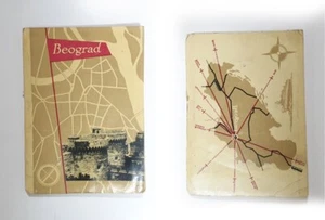 Vintage Belgrade (Serbia) City Folding Touristic Map & Guide , 1957 - Picture 1 of 8