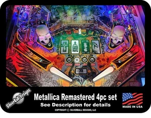 Metallica Remasterizado Pinball Sling Shot and Return Lane Juego de Acrílico Protector - Imagen 1 de 2
