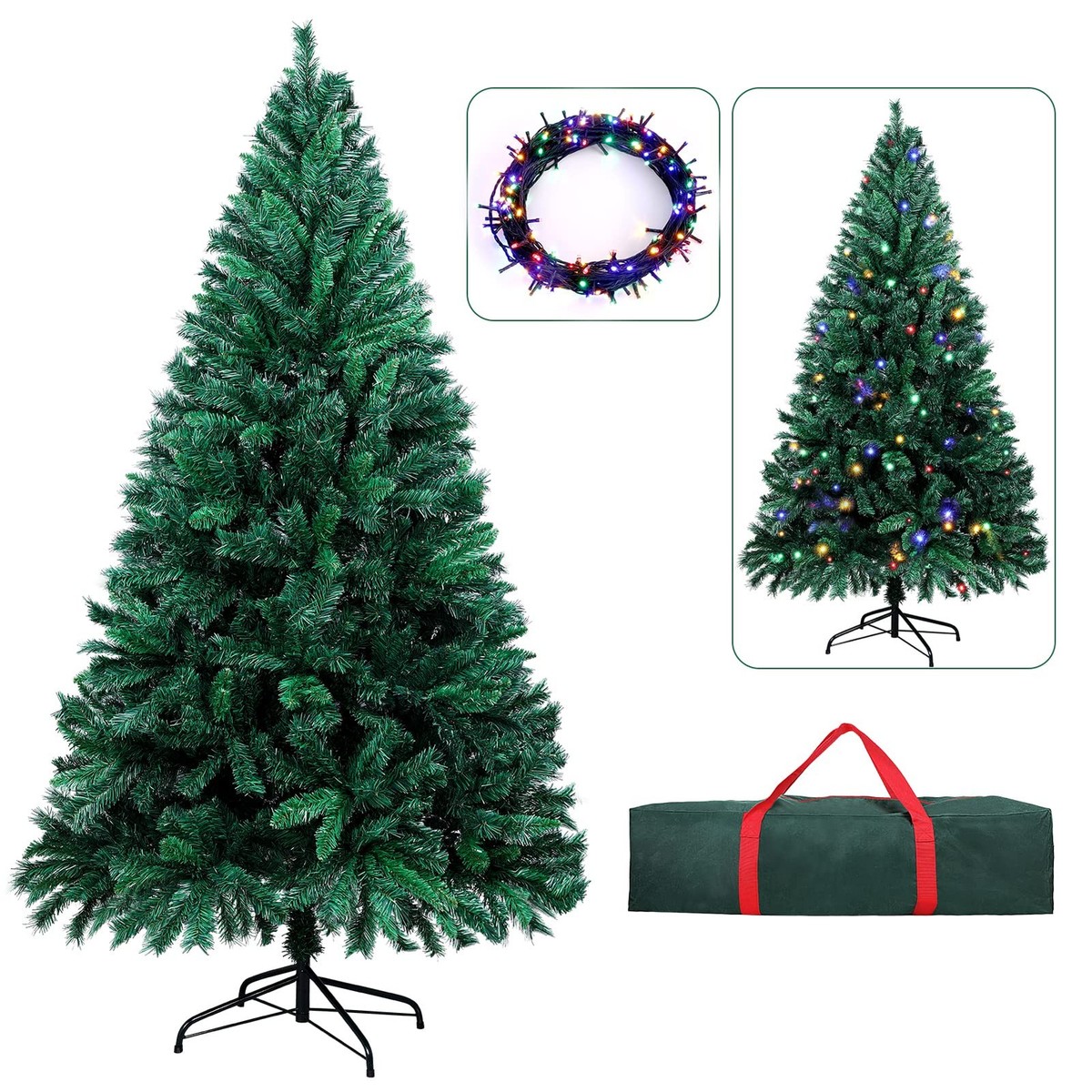 Deco Express Borsa Porta Decorazioni Natalizie | Sacchi Con Cerniera Per Albero, Palline E Ghirlande - Foto 12