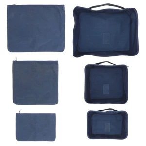 6Pcs Waterproof Travel Storage Bags Clothes Packing Cube Luggage Organizer - Picture 1 of 11
