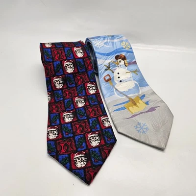 Paquete de 2 corbatas de cuello con patrones de Navidad Keith Daniels / Nordstrom J Z Richards de colección Foto 1 de 4