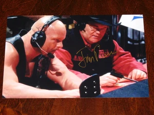 JIM ROSS "JR" WWE HOF AEW WCW PRO WRESTLING LEGEND SIGNED 12X18 PHOTO!!! - Imagen 1 de 1