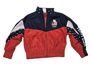 Hello Kitty x Team USA Windbreaker Track Jacket Girls Small 6/6x Olympic Sanrio - Picture 1 of 12