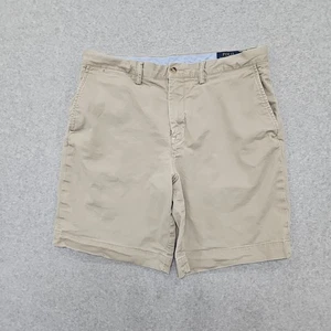 Polo Ralph Lauren Shorts Herren klassische Passform Stretch flache Vorderseite Größe 34 khaki Pony - Bild 1 von 13