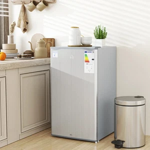 Under Counter Fridge Unit Kitchen 91L Freestanding Lockable Refrigerator Freezer - Picture 1 of 11