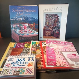 11 Assorted Quilt Magazines and Books Quilt in a Day Snowbound That Placework - Picture 1 of 6