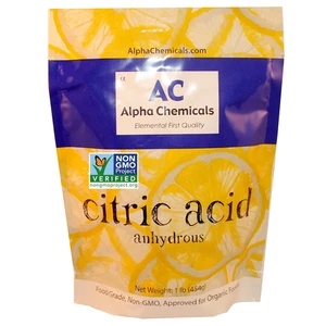 Non-Gmo Project Verified Citric Acid - 1 Pound – Organic - Picture 1 of 12