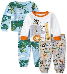 Bundles The Children's Place World Safari Snug Fit Cotton Pajamas 2-Pack 6T NWT - Picture 1 of 4
