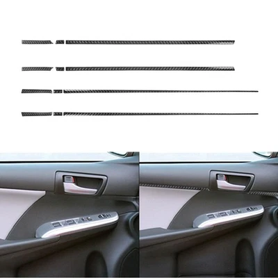 12Pcs For Toyota Camry 2012-2014 Carbon Fiber Interior Door Panel Cover Trim - image 1 of 4
