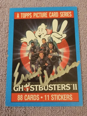 Vintage Ghostbusters Topps Trading Card Hand Signed By Ernie Hudson - Image 1 of 3