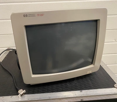 HP D1182B 14" CRT Monitor - Tested & Working - Video Graphics Colour Display - Image 1 of 4