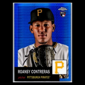 2022 Topps Chrome Platinum - #95 Roansy Contreras RC Blue Prism Refractor - Picture 1 of 2