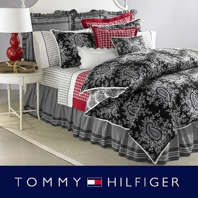 RARE Tommy Hilfiger WINDING LANE OVERSIZED COMFORTER BEDSKIIRT ETC  DISCONTINUED - Image 1 of 4