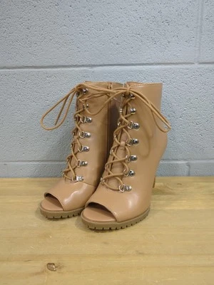 J10 INC Mujer Florita Imitación Cuero Cremallera Tacones con Cordones Talla 5.5 ¡SIN CAJA! Foto 1 de 4