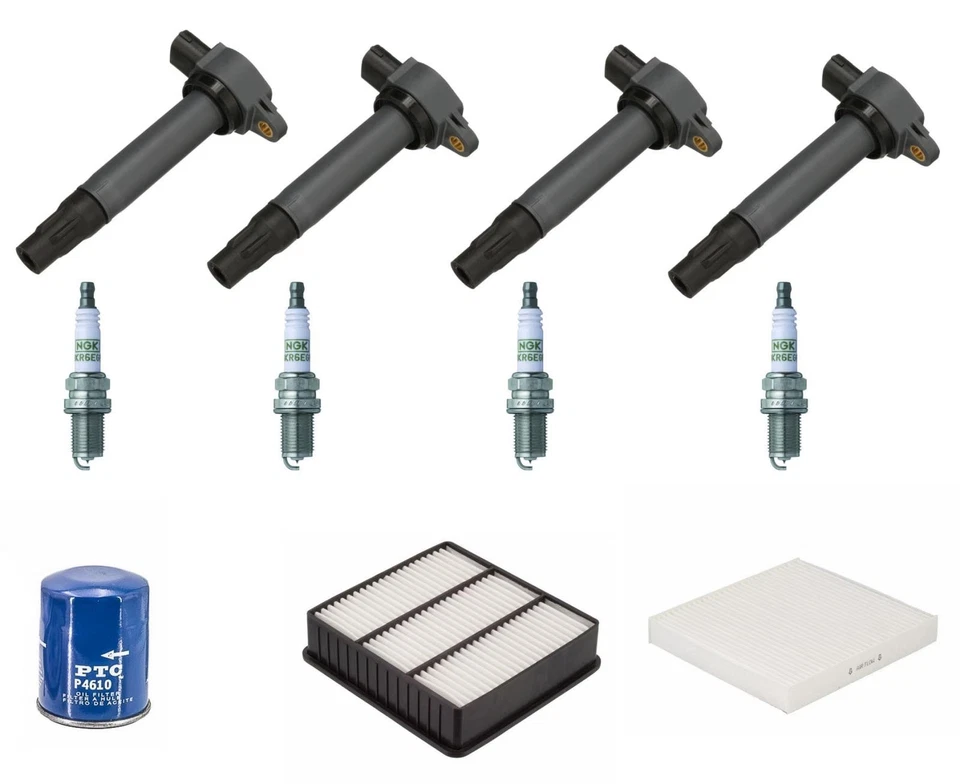 Ignition Coils Spark Plugs Filters Tune Up Fits 2007 Mitsubishi Lancer 2.0L - Image 1 of 4