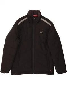 PUMA Mens Graphic Padded Jacket UK 38 Medium Black Polyester AB01 - Picture 1 of 3