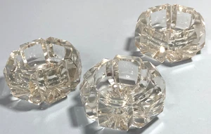 Glass Sphere Stands Lot of 3 Small 2"x2"x1" Display for Crystal Ball Egg - Picture 1 of 6