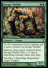 SAVAGE Thallid Foil | EX | Time Spiral | Magic MTG