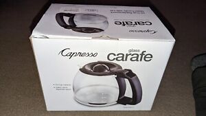Capresso 4464.01 10-Cup Glass Carafe with Lid for CoffeeTeam GS Coffee Maker New
