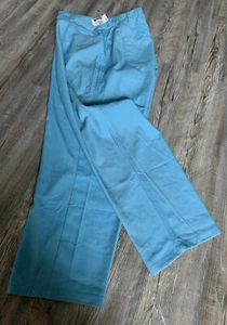 NWT IMAN Global Chic Women's Blue Elastic Waist Stretchy Pockets Pants 3X Short - Picture 1 of 12