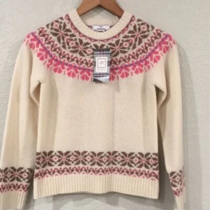 NEW CPC Children's Wear Girls Sz 12 Katrina Fairisle Sweater 100% Lambswool - Picture 1 of 10
