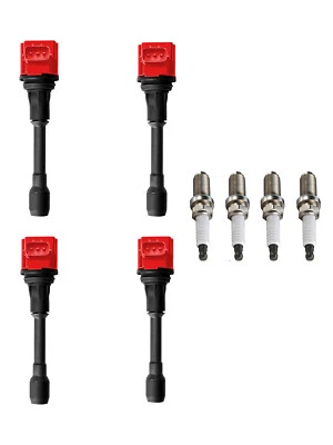 4 Energy Ignition Coil & Spark Plug For 2005-2017 Nissan Frontier UF509 - Image 1 of 3