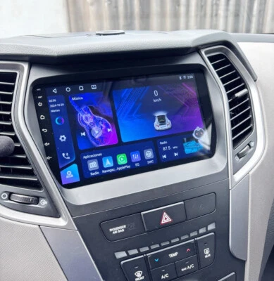 Radio estéreo para automóvil para Hyundai Santa Fe IX45 2013-2018 Carplay Android 13 GPS WIFI Foto 1 de 4
