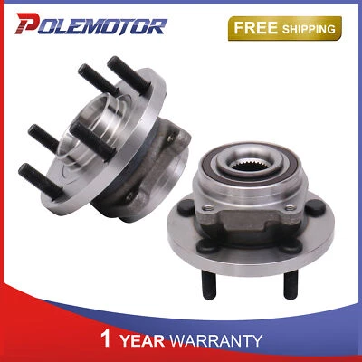 Juego (2) Conjunto de cojinete de cubo de rueda delantera para Dodge Caliber Chrysler Sebring 5 orejetas Foto 1 de 4
