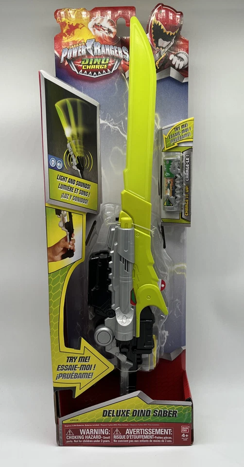 Power Rangers Dino Charge Deluxe Dino Saber Light and Sounds Brand New In Box - Image 1 of 4