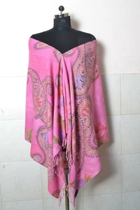 SOBER ARTISTIC PRINT STOLE ~100% Cashmere PASHMINA SHAWL:7 DESIGNS CHOICE - Imagen 1 de 7