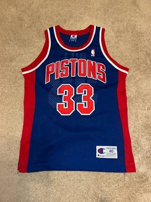Grant Hill vintage Champion Detroit Pistons authentic jersey size 40 - Image 1 of 2
