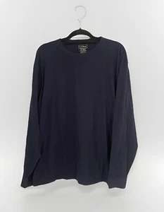 L.L.Bean Men’s XL Reg Traditional Fit 100% Cotton Long Sleeve Navy Shirt 224603 - Picture 1 of 4