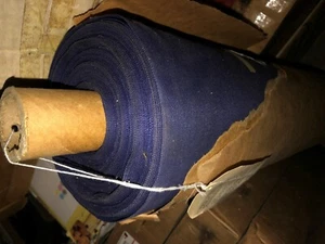 45 yard roll of blue cotton 4.5 ounce bunting fabric cloth 100 pct cotton 38 in. - Picture 1 of 2