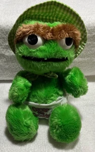 Vintage Sesame Street Playskool 1980's  Baby Oscar The Grouch 12" Plush Toy - Picture 1 of 8