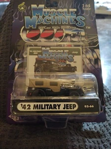 2002 Muscle Machines 42 Willys Jeep 1:64 Black - Picture 1 of 3