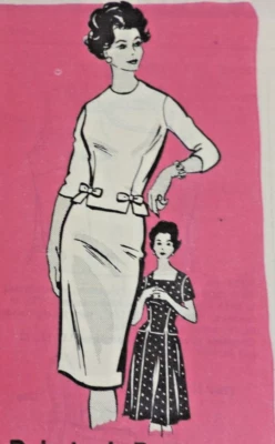 Mail-order Pattern #9005 2-piece Dress/Blouse/Skirt Sz 16 B37 Complete - Image 1 of 4