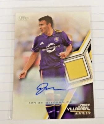 2018 Topps MLS Soccer Base Autographs #3 Josef Villareal - Image 1 of 2