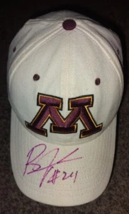 Vtg New Era Minnesota Golden Gophers Snapback Hat Autographed Made in USA - Picture 1 of 12