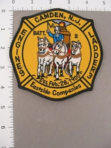 New Jersey CAMDEN EASTSIDE COMPANIES ~ BATT. 2 ~ ENGINE 9 ~ LADDER 3 Patch - Afbeelding 1 van 3